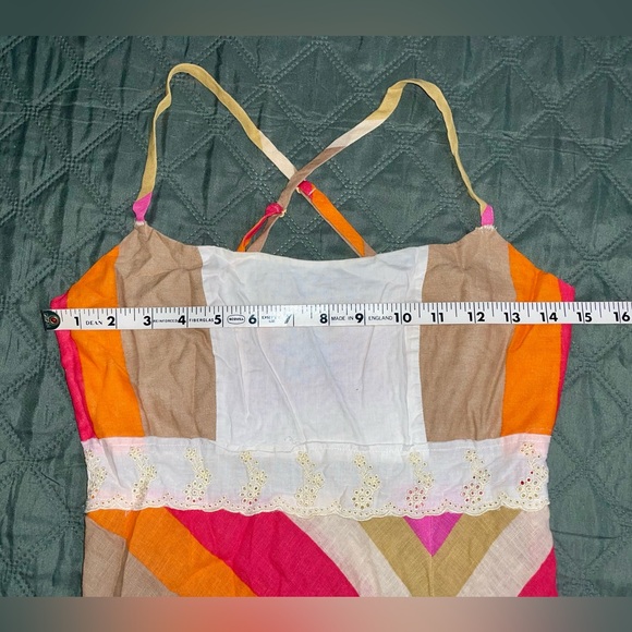 FREE PEOPLE "Taste The Rainbow" Dress - Tropical Punch Combo- Size 6, EUC - Picture 7 of 15